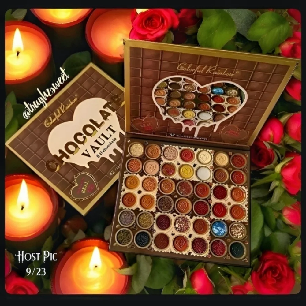 🆕️42 COLOR CHOCOLATE VAULT HIGHLY PIGMENTED EYESHADOWS INFUSED WITH REAL COCOA - Picture 4 of 14
